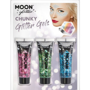 Moon Glitter Holographic Chunky Glitter Gel,