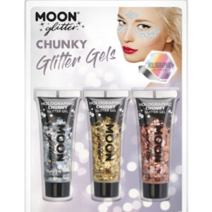 Moon Glitter Holographic Chunky Glitter Gel,
