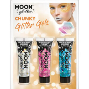 Moon Glitter Iridescent Chunky Glitter Gel,