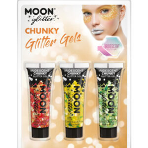 Moon Glitter Iridescent Chunky Glitter Gel,