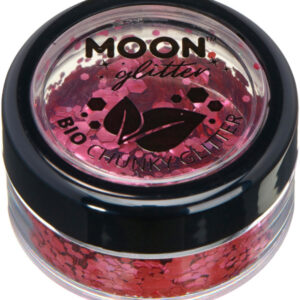 Moon Glitter Bio Chunky Glitter, Dark Rose