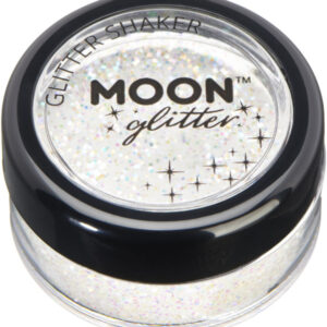 Moon Glitter Iridescent Glitter Shakers, White