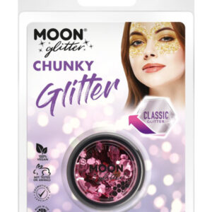 Moon Glitter Classic Chunky Glitter, Pink