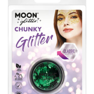 Moon Glitter Classic Chunky Glitter, Green