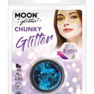 Moon Glitter Classic Chunky Glitter, Blue