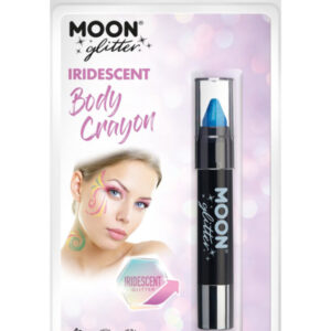 Moon Glitter Iridescent Body Crayons, Blue