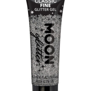 Moon Glitter Classic Fine Glitter Gel, Silver