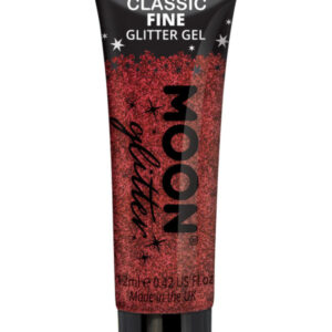 Moon Glitter Classic Fine Glitter Gel, Red