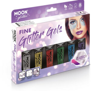 Moon Glitter Classic Fine Glitter Gel, Assorted