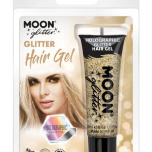Moon Glitter Holographic Glitter Hair Gel, Gold