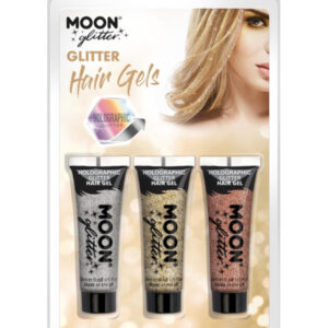 Moon Glitter Holographic Glitter Hair Gel,