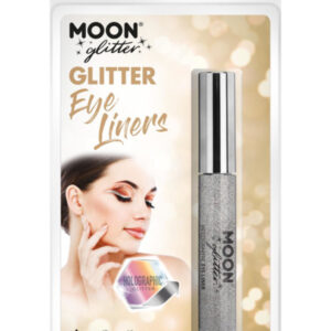 Moon Glitter Holographic Glitter Eye Liner, Silver