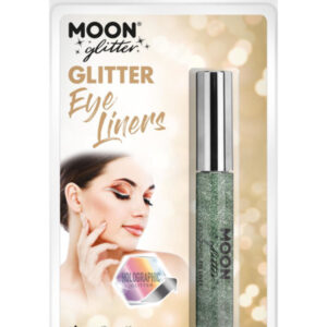 Moon Glitter Holographic Glitter Eye Liner, Green