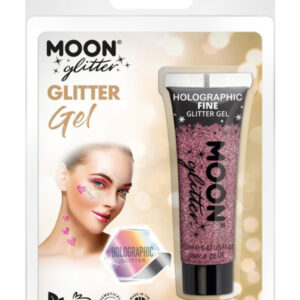 Moon Glitter Holographic Fine Glitter Gel, Pink