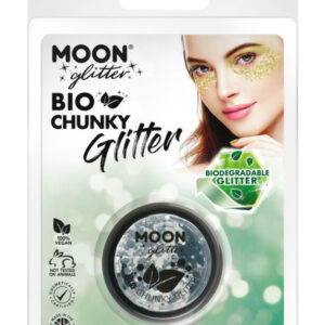 Moon Glitter Bio Chunky Glitter, Silver