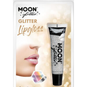 Moon Glitter Holographic Glitter Lipgloss, Silver