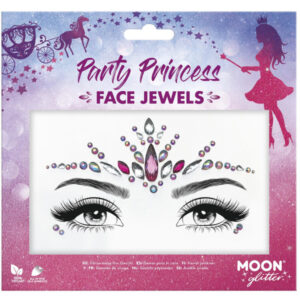 Moon Glitter Face Jewels, Party Princess