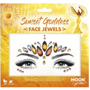 Moon Glitter Face Jewels, Sunset Goddess