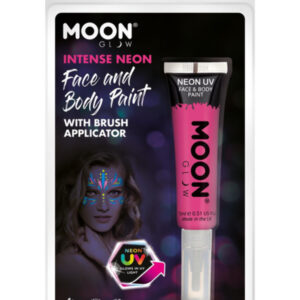 Moon Glow Intense Neon UV Face Paint, Hot Pink
