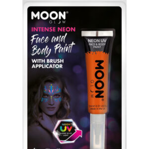 Moon Glow Intense Neon UV Face Paint, Orange