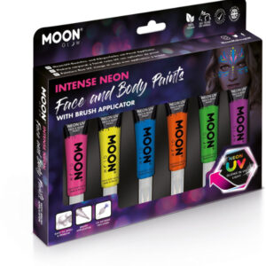 Moon Glow Intense Neon UV Face Paint, Assorted