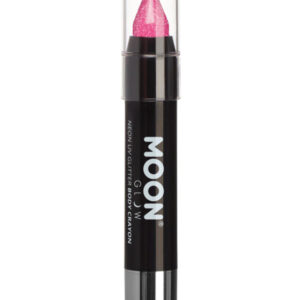 Moon Glow - Neon UV Glitter Body Crayons, Hot Pink