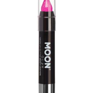 Moon Glow - Neon UV Glitter Body Crayons, Magenta