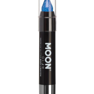 Moon Glow - Neon UV Glitter Body Crayons, Blue