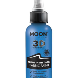 Moon Glow - Glow in the Dark Fabric Paint, Blue
