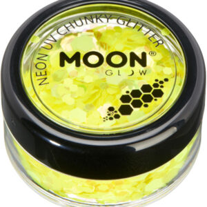 Moon Glow - Neon UV Chunky Glitter, Yellow
