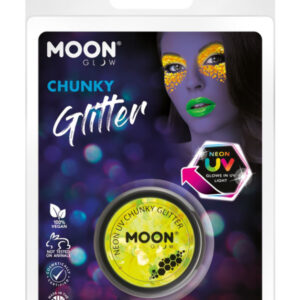 Moon Glow - Neon UV Chunky Glitter, Yellow