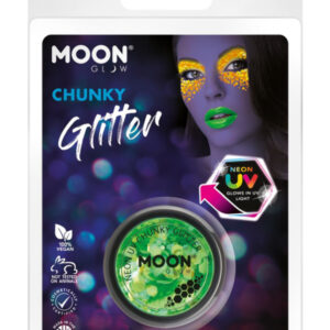 Moon Glow - Neon UV Chunky Glitter, Green