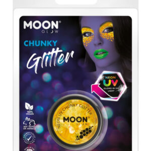 Moon Glow - Neon UV Chunky Glitter, Golden