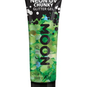 Moon Glow - Neon UV Chunky Glitter Gel, Green