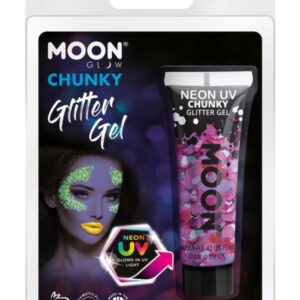 Moon Glow - Neon UV Chunky Glitter Gel, Purple