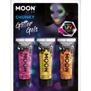 Moon Glow - Neon UV Chunky Glitter Gel,