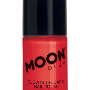 Moon Glow - Glow in the Dark Nail Polish, Red