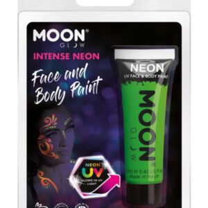 Moon Glow Intense Neon UV Face Paint, Intense Gree