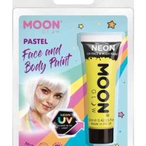 Moon Glow Pastel Neon UV Face Paint, Yellow