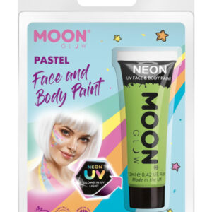 Moon Glow Pastel Neon UV Face Paint, Pastel Green