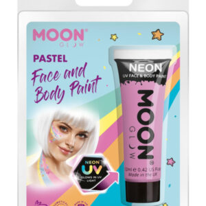 Moon Glow Pastel Neon UV Face Paint, Pastel Lilac