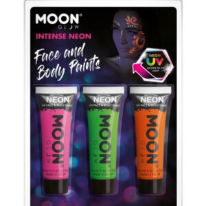 Moon Glow Intense Neon UV Face Paint, Hot Pink