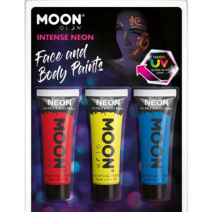 Moon Glow Intense Neon UV Face Paint, Red