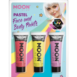 Moon Glow Pastel Neon UV Face Paint,