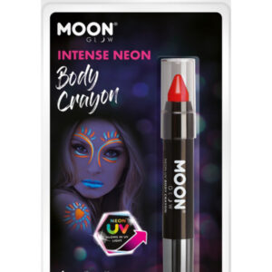 Moon Glow Intense Neon UV Body Crayons, Intense Re