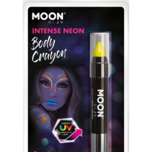 Moon Glow Intense Neon UV Body Crayons, Intense Ye