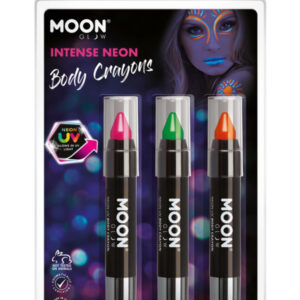 Moon Glow Intense Neon UV Body Crayons,