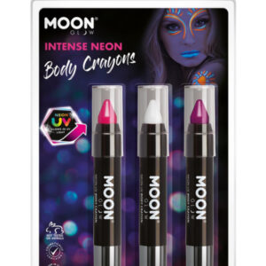 Moon Glow Intense Neon UV Body Crayons,