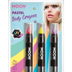 Moon Glow Intense Neon UV Body Crayons,