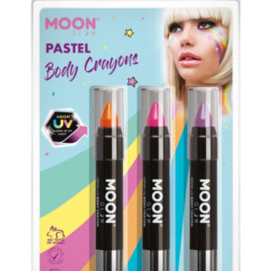 Moon Glow Intense Neon UV Body Crayons,